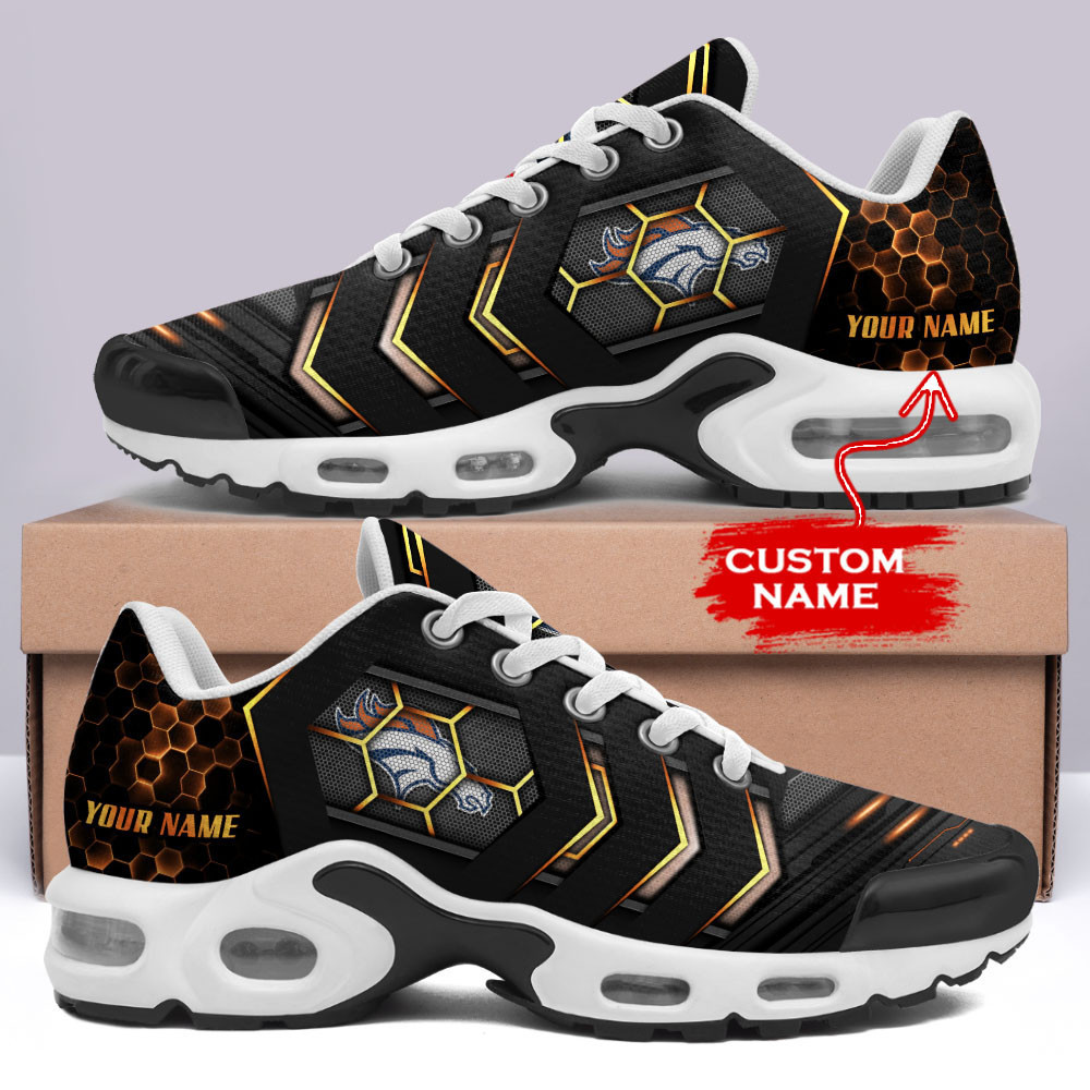 Personalized Denver Broncos Team Logo Team Neon Color TN Shoes Air Cushion Sneakers