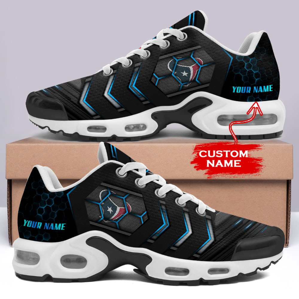 Personalized Houston Texans Team Logo Team Neon Color TN Shoes Air Cushion Sneakers