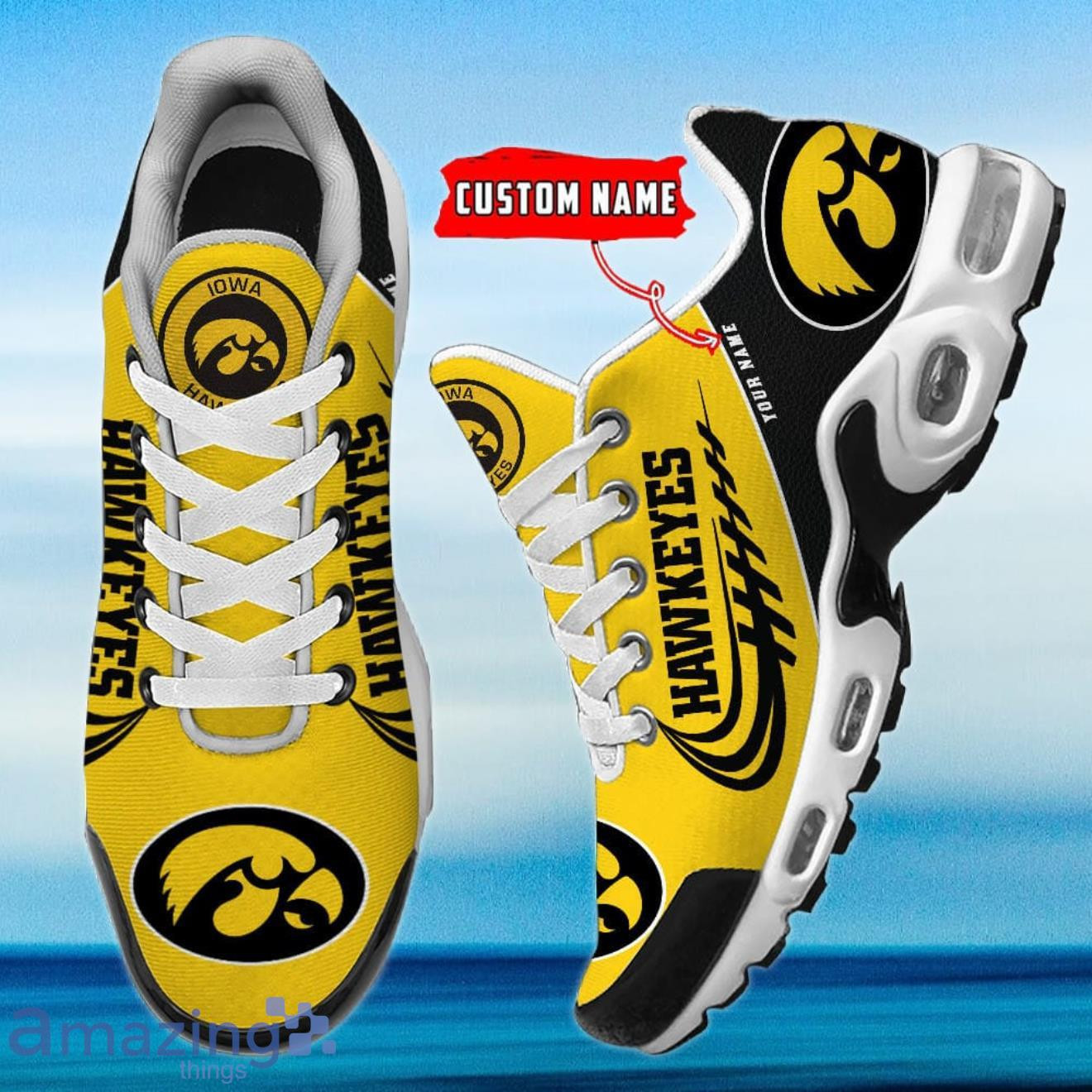 Personalized Iowa Hawkeyes Team Logo And Color TN Air Max Shoes Air Cushion Sneakers