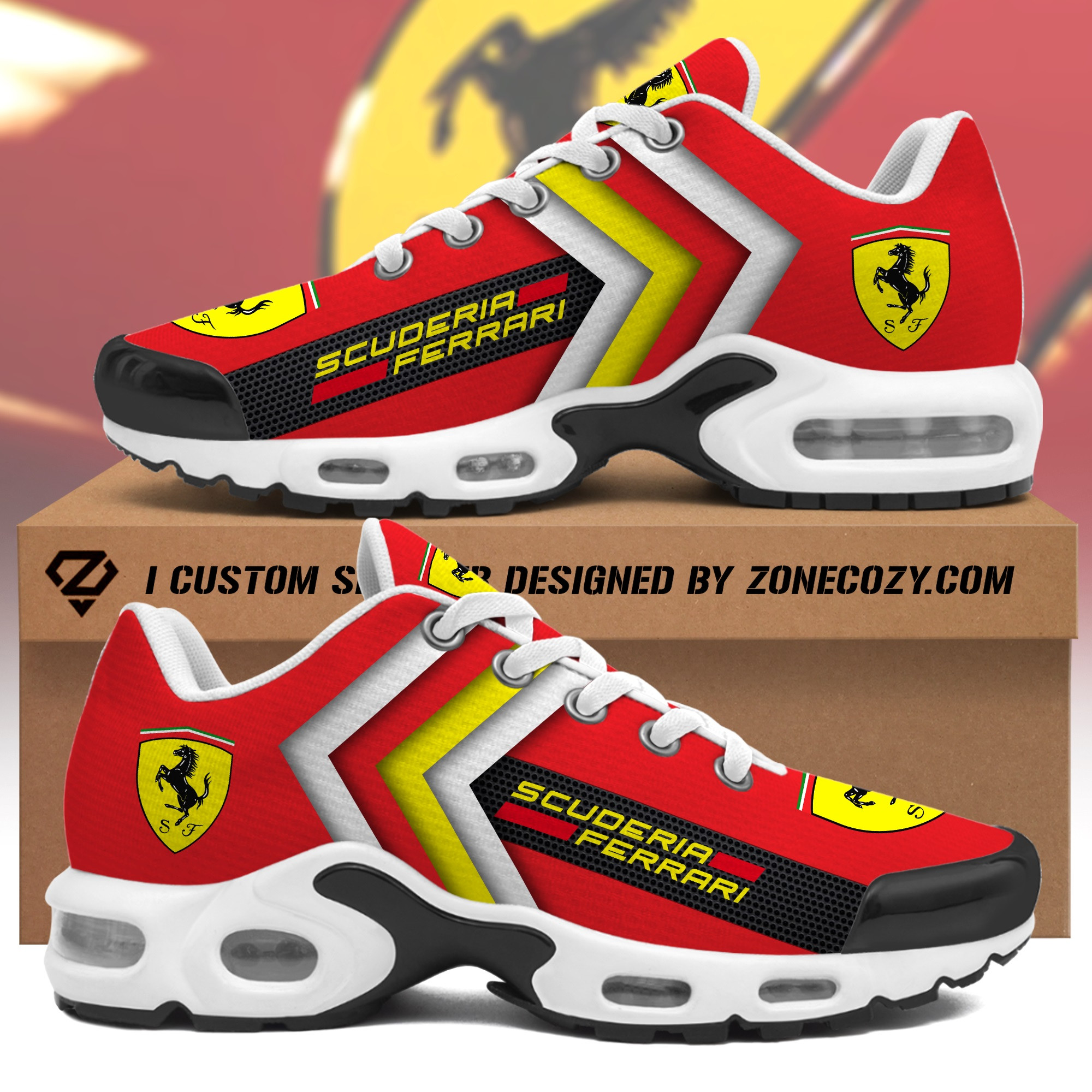 Personalized Scuderia Ferrari Air Cushion Sneaker V1
