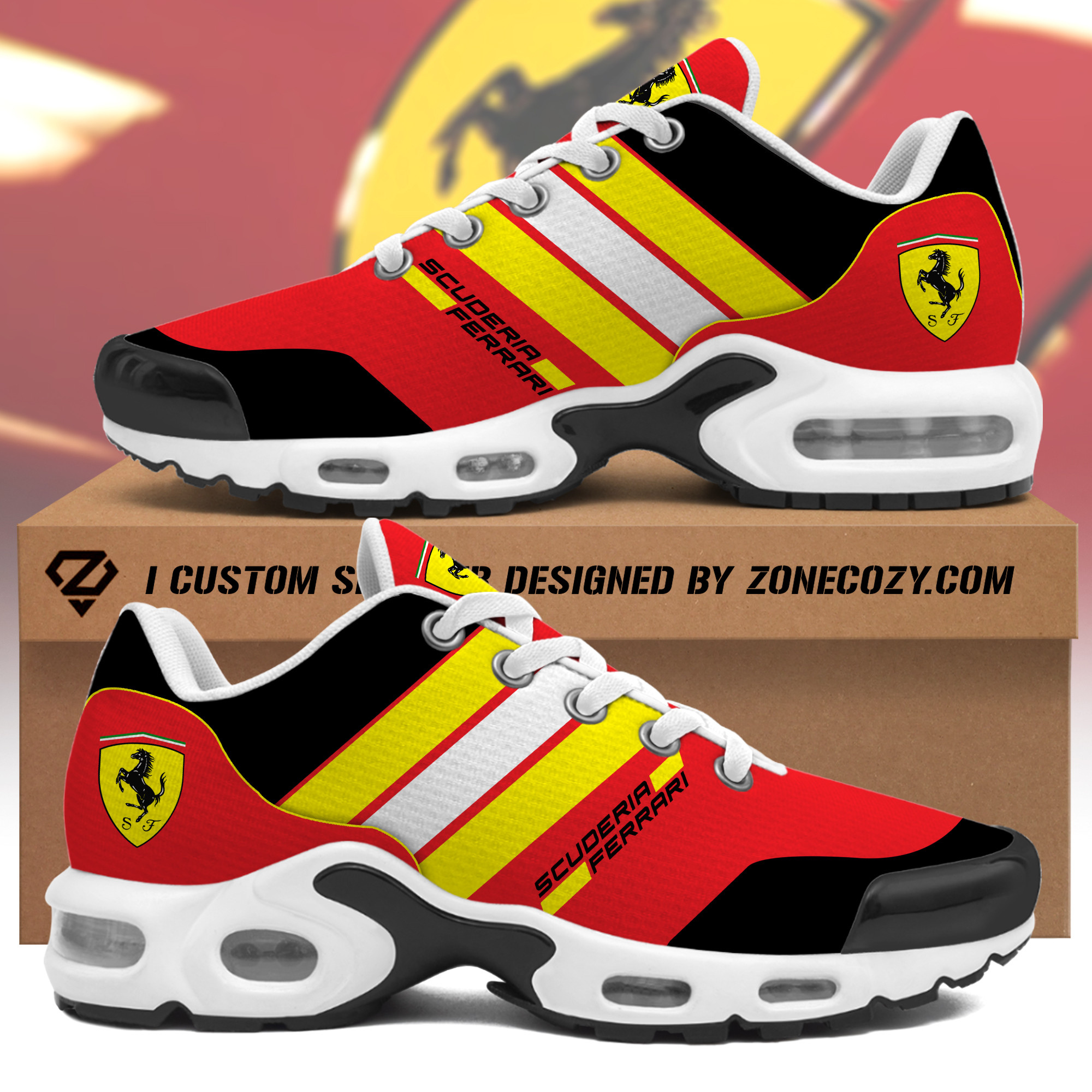 Personalized Scuderia Ferrari Air Cushion Sneaker V4