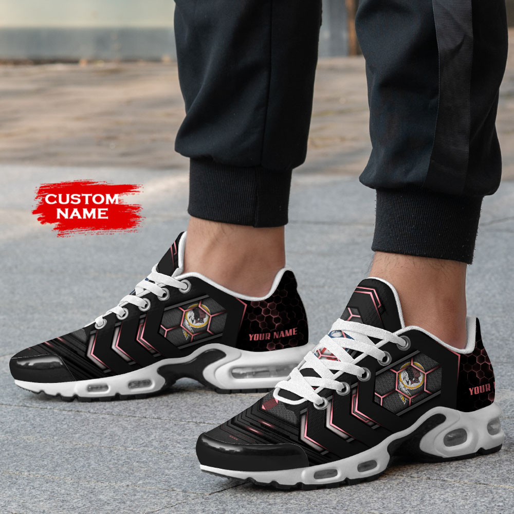 Personalized Washington Redskins Team Logo Team Neon Color TN Air Max Shoes Air Cushion Sneakers