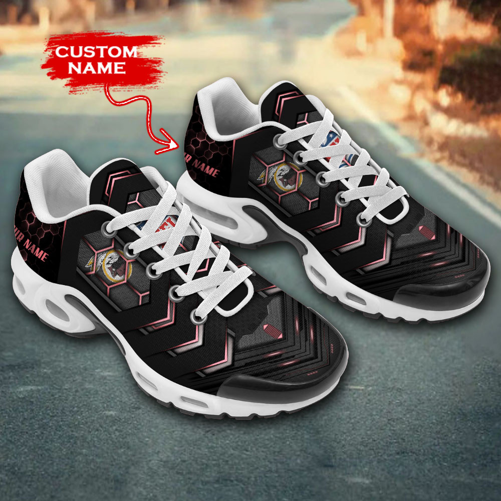 Personalized Washington Redskins Team Logo Team Neon Color TN Air Max Shoes Air Cushion Sneakers