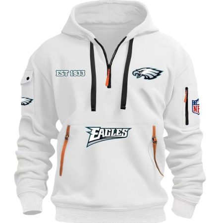 Philadelphia Eagles - HOODIE HALF ZIPPER - QTA405111357 