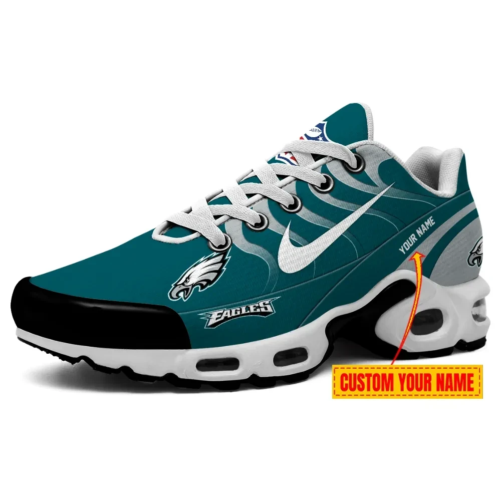 Philadelphia Eagles Personalized Name Team Mix Colors V3 TN Air Max Shoes Air Cushion Sneakers