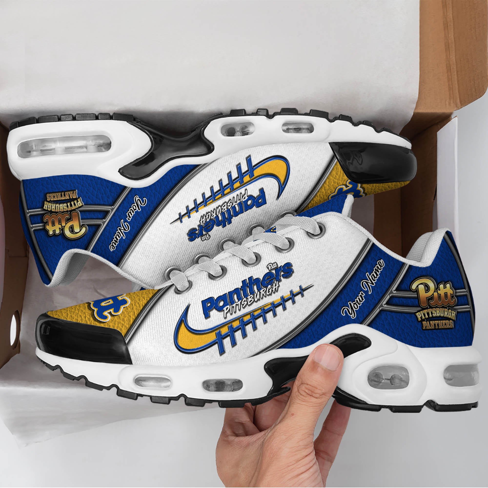 Pittsburgh Panthers TN Shoes 2025 Version Custom Your Name, Football Team Shoes 516