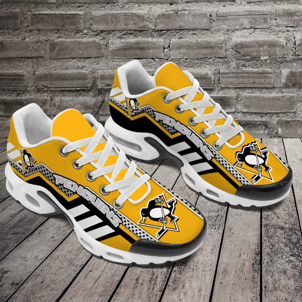 Pittsburgh Penguins Personalized Name Team Mix Colors Sport Team TN Air Max Shoes Air Cushion Sneakers 929PG-9536