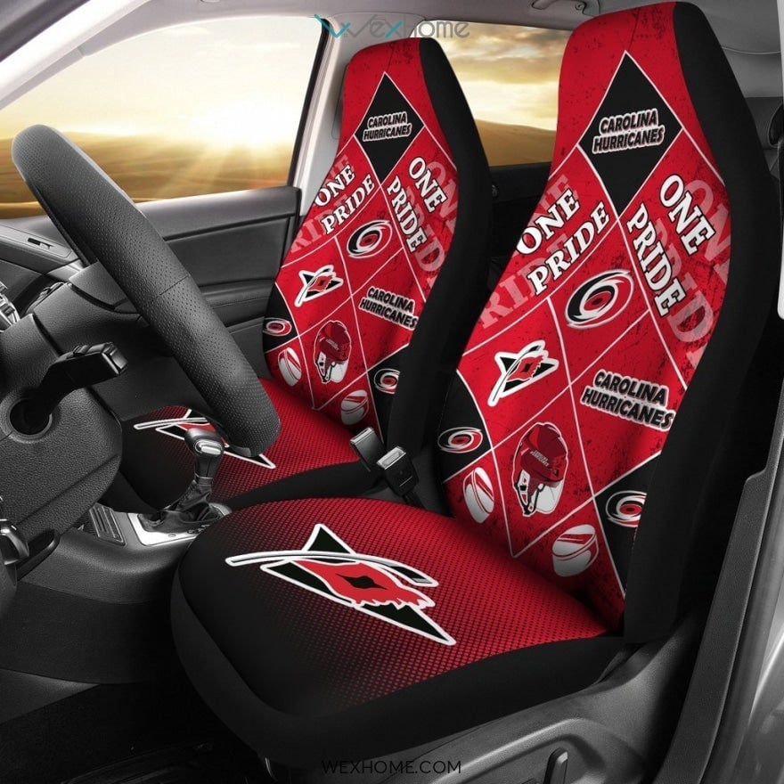 Pride Flag Carolina Hurricanes Car Seat Covers 
