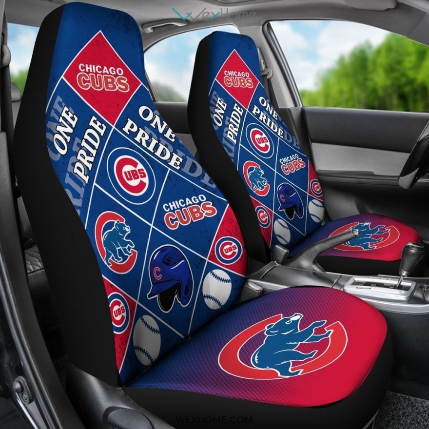 Pride Flag Chicago Cubs Car Seat Covers Unique Car Gift 2021