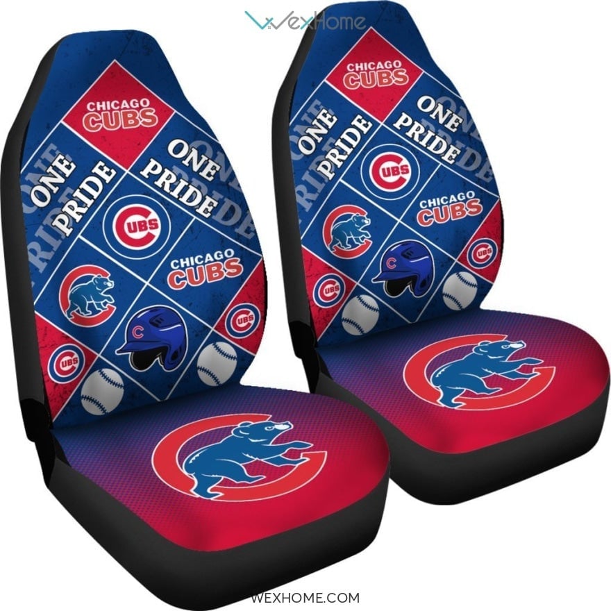 Pride Flag Chicago Cubs Car Seat Covers Unique Car Gift 2021