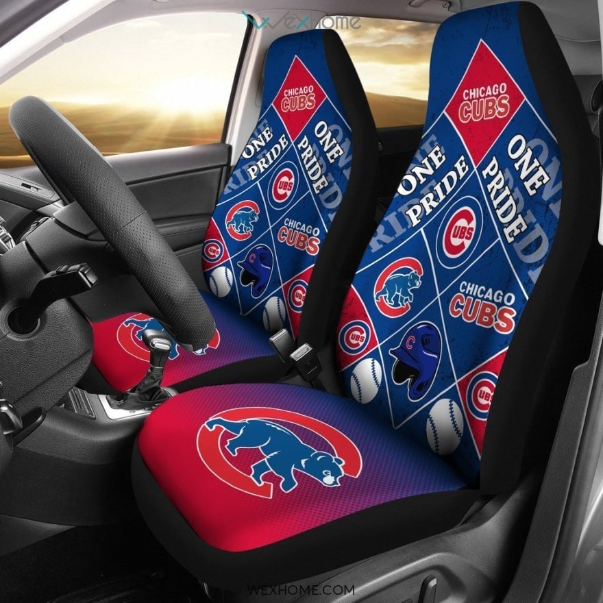Pride Flag Chicago Cubs Car Seat Covers Unique Car Gift 2021 