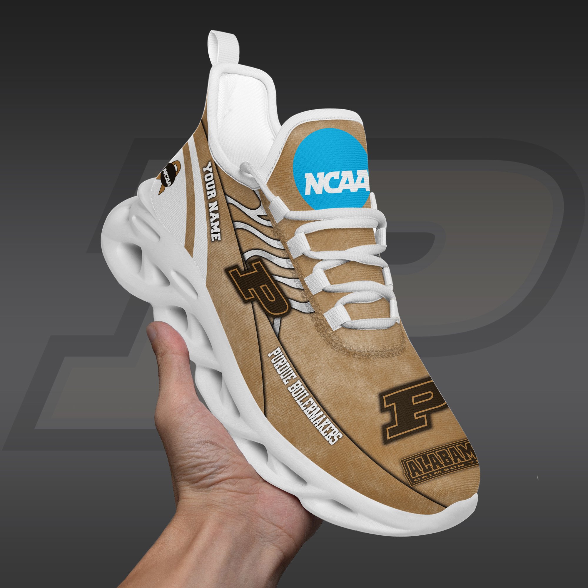 Purdue Boilermakers Black Max Soul Shoes 2025 Versions Custom Your Name And Number 312