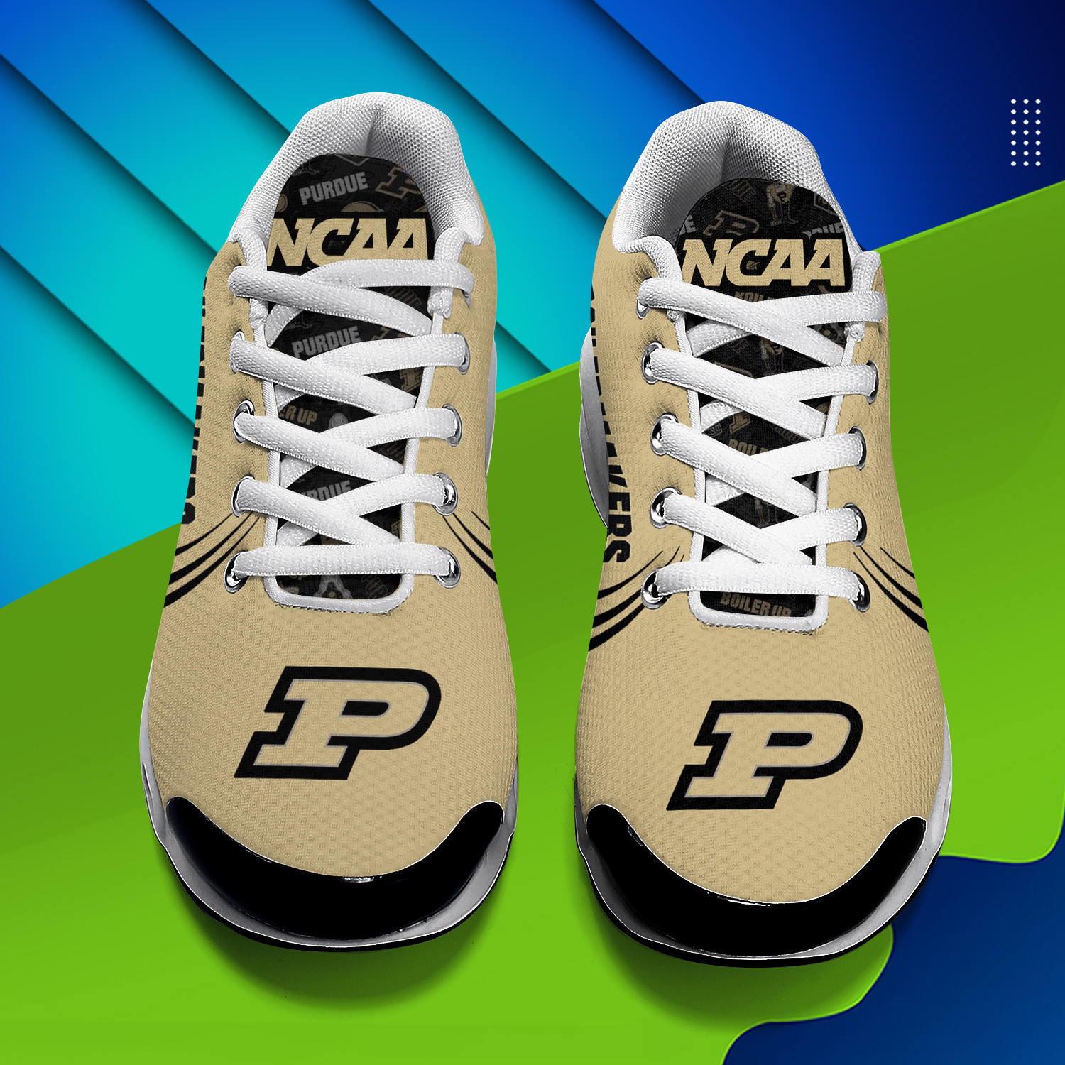 Purdue Boilermakers Personalized Name Team Logo Mix Colors Zipped Line TN Shoes Air Cushion Sneakers