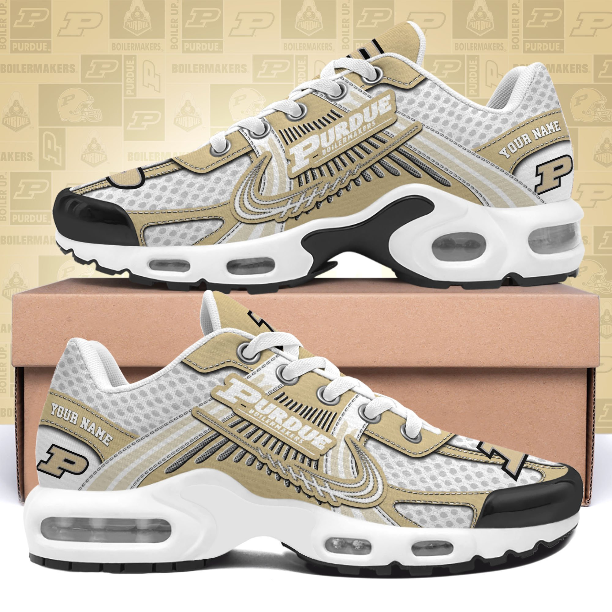 Purdue Boilermakers TN Shoes Custom Your Name, Sport Shoes 