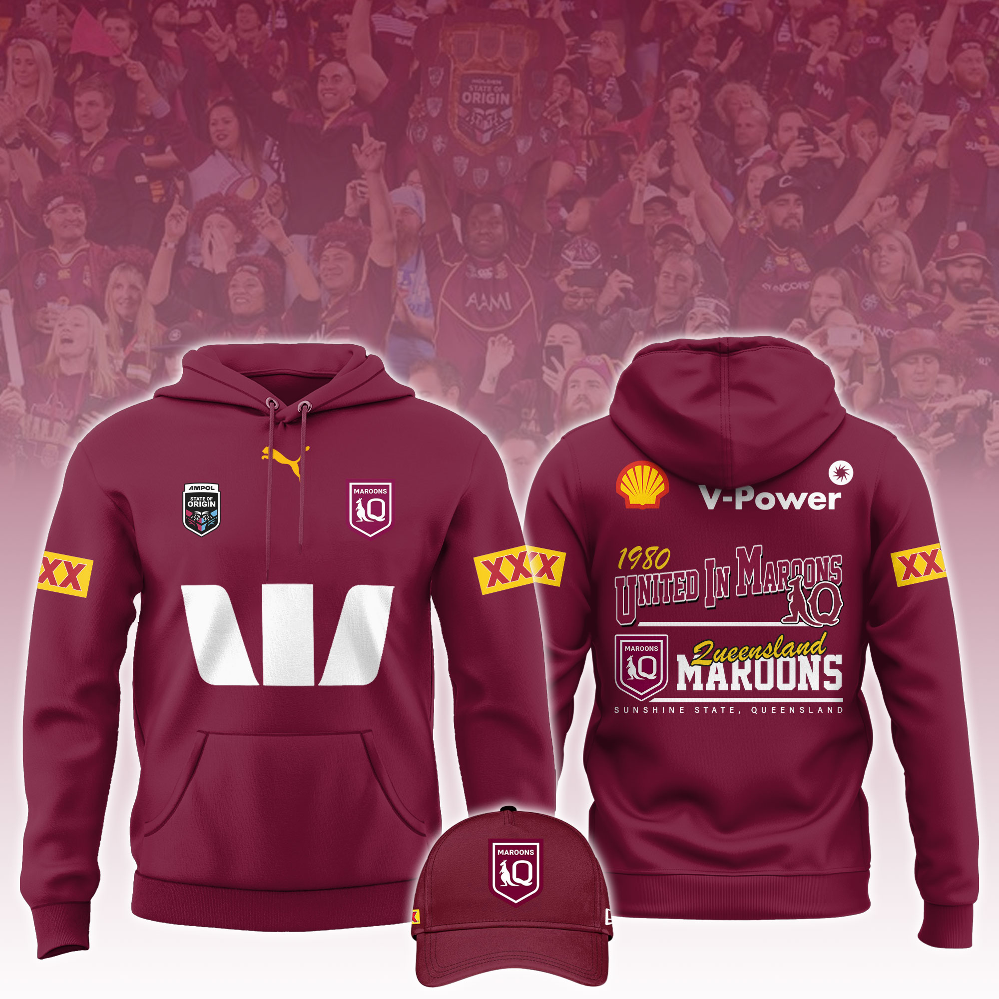Queensland Maroons  Hoodie 