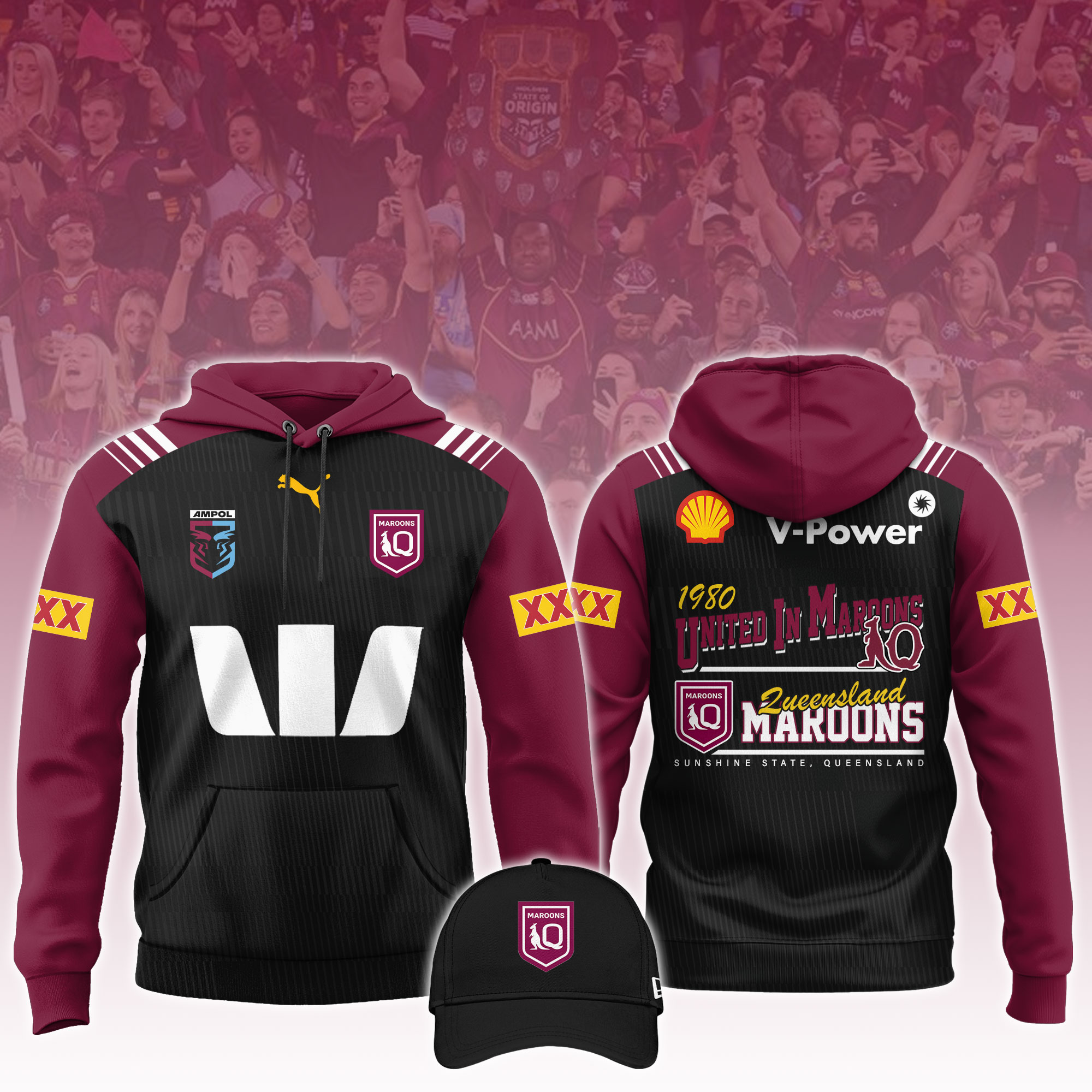 Queensland Maroons  Hoodie 