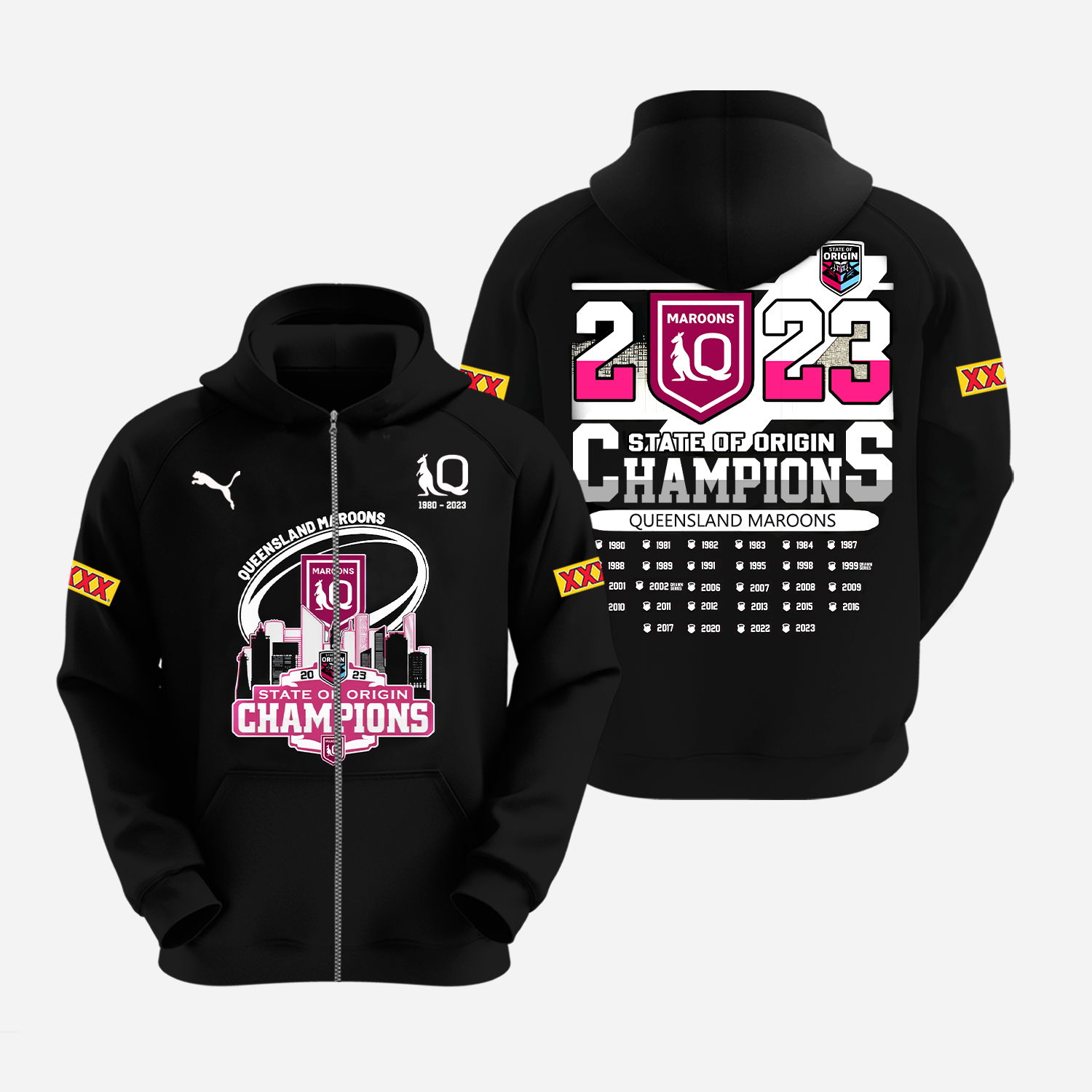 Queensland Maroons Ziphoodie 