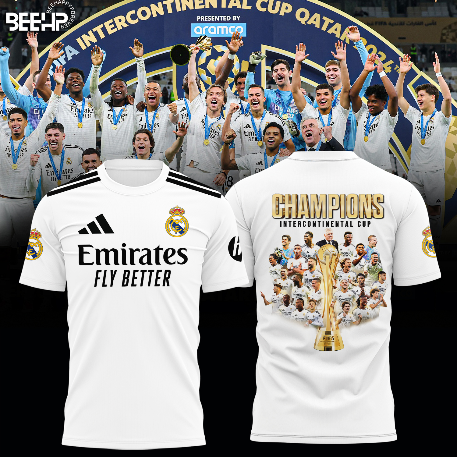 Real Madrid 9x FIFA Intercontinental Cup Champions Shirt 