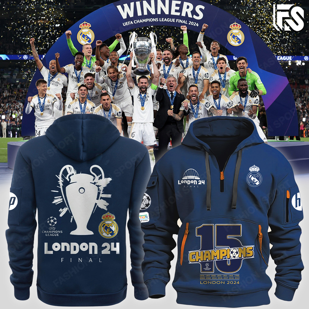 Real Madrid UCL Champions 15 New Hoodie 