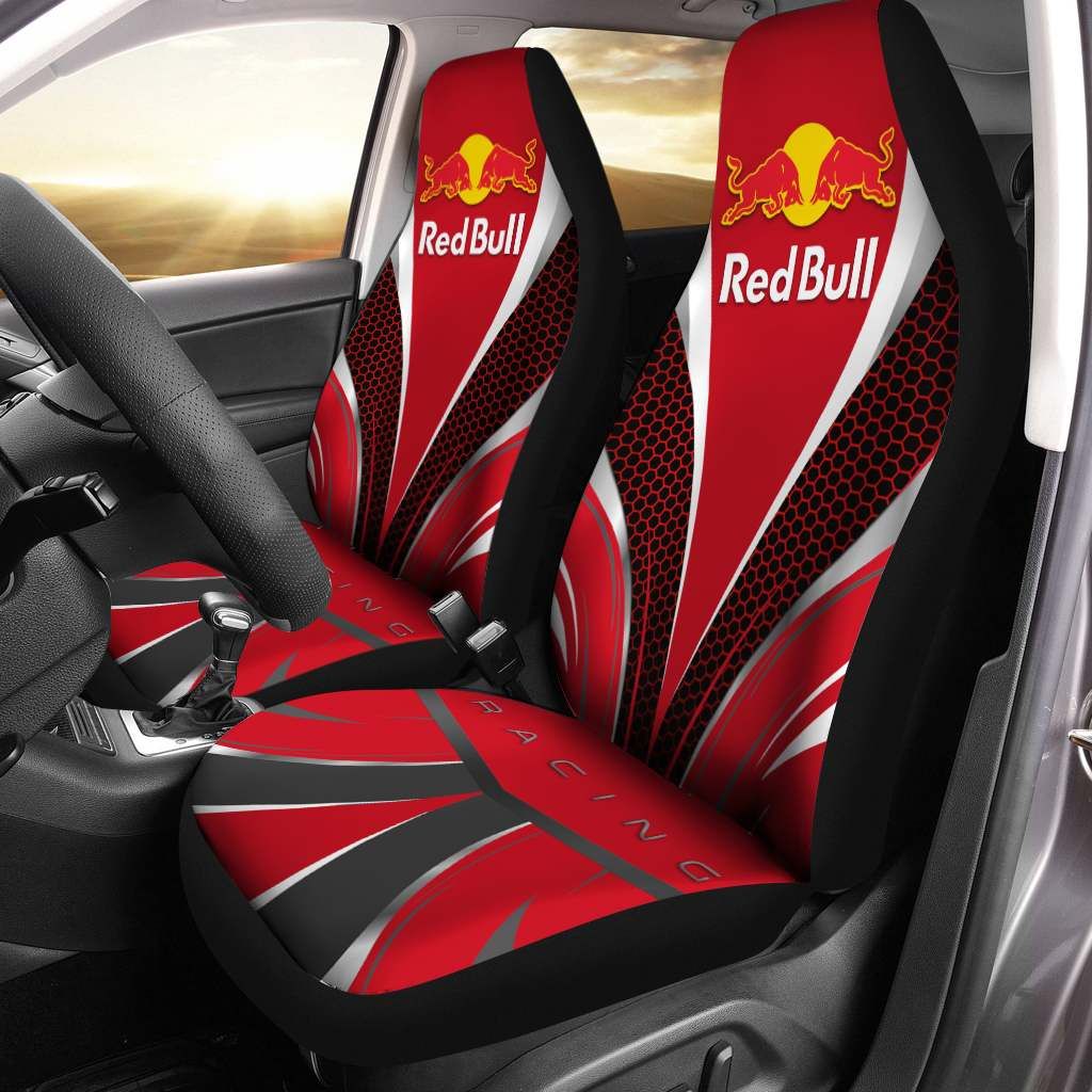 Red Bull Racing Tnc-Nh Car Seat Cover (Set Of 2) Ver 2 (Red) 