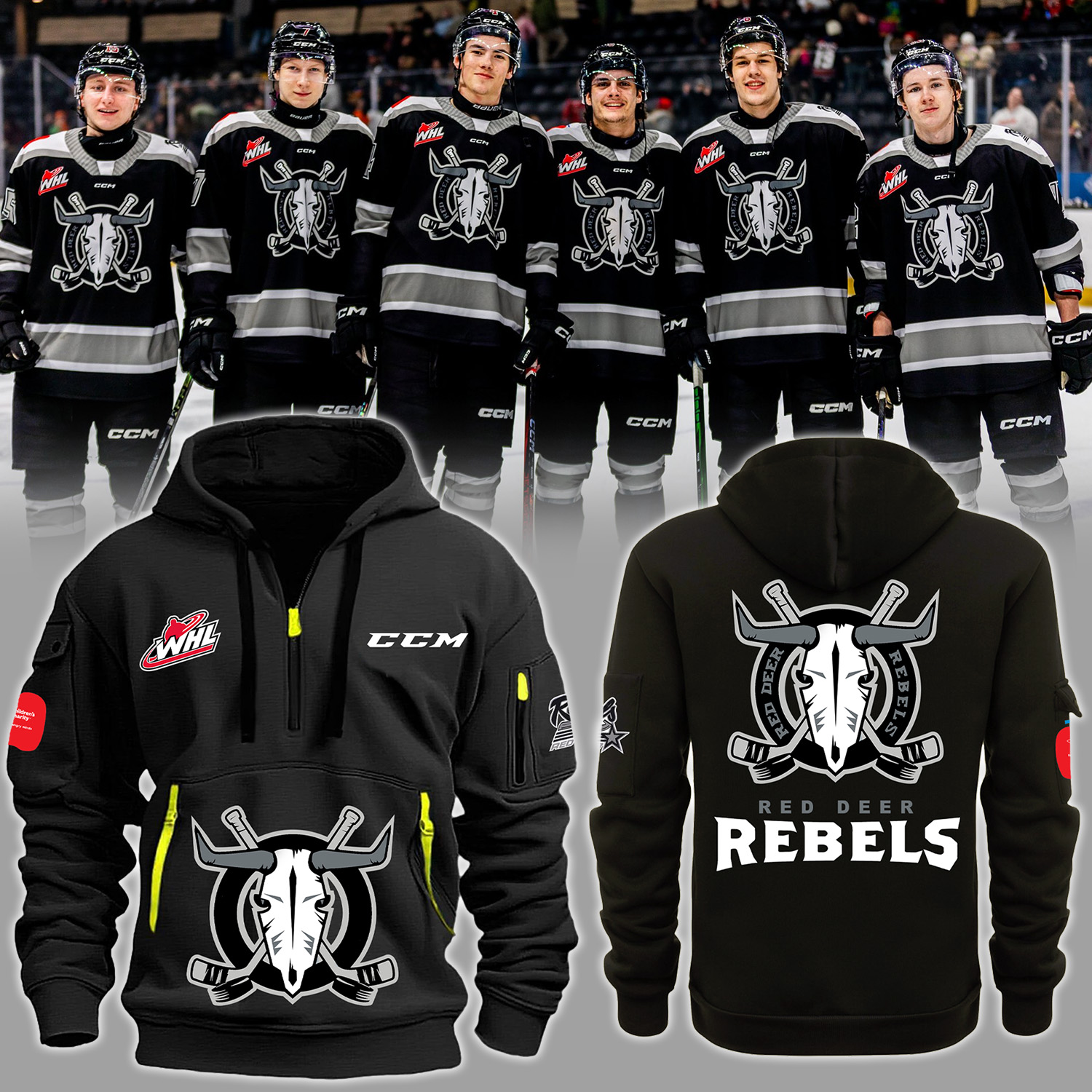 Red Deer Rebels Heavy Hoodie 2025 