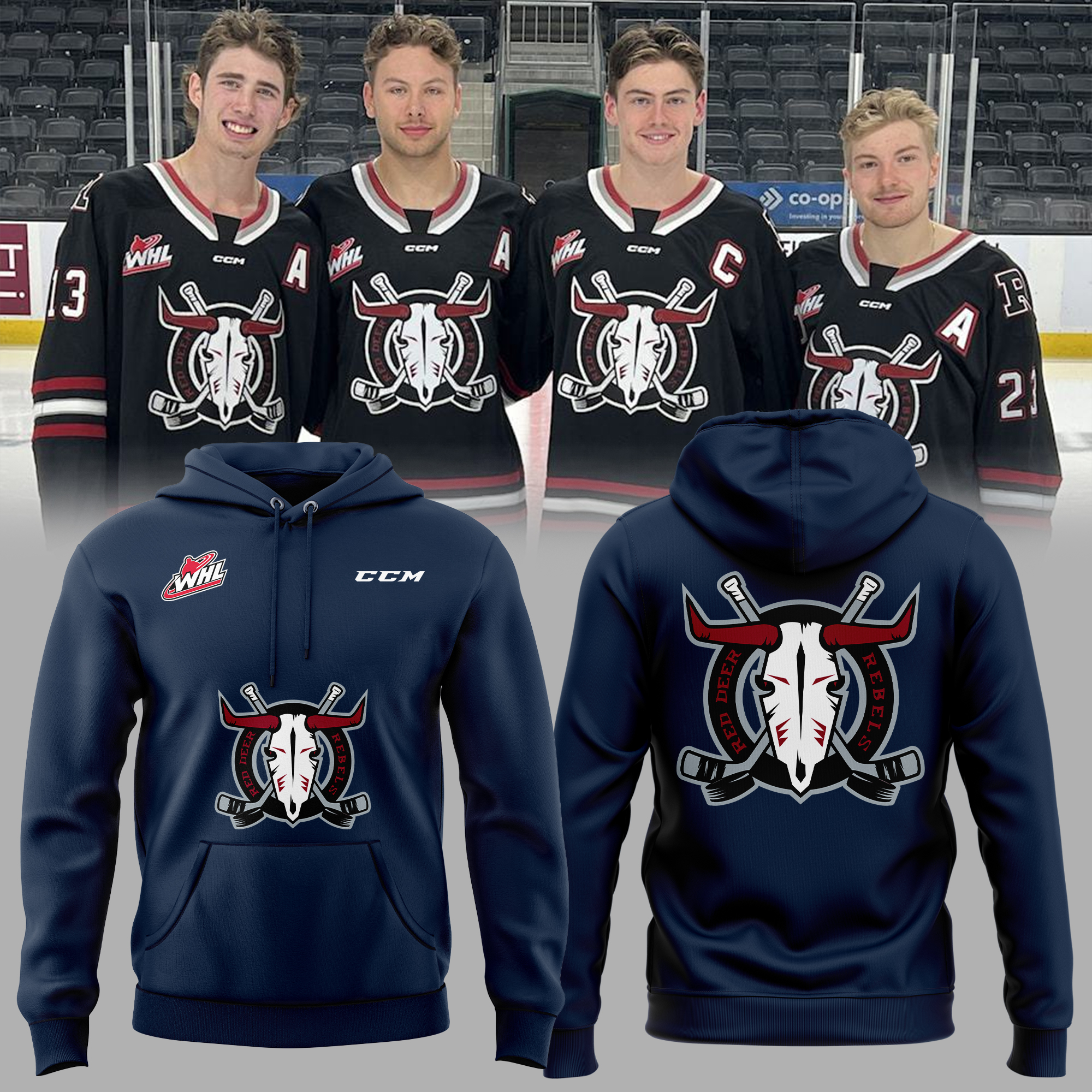 Red Deer Rebels Hoodie 2025 