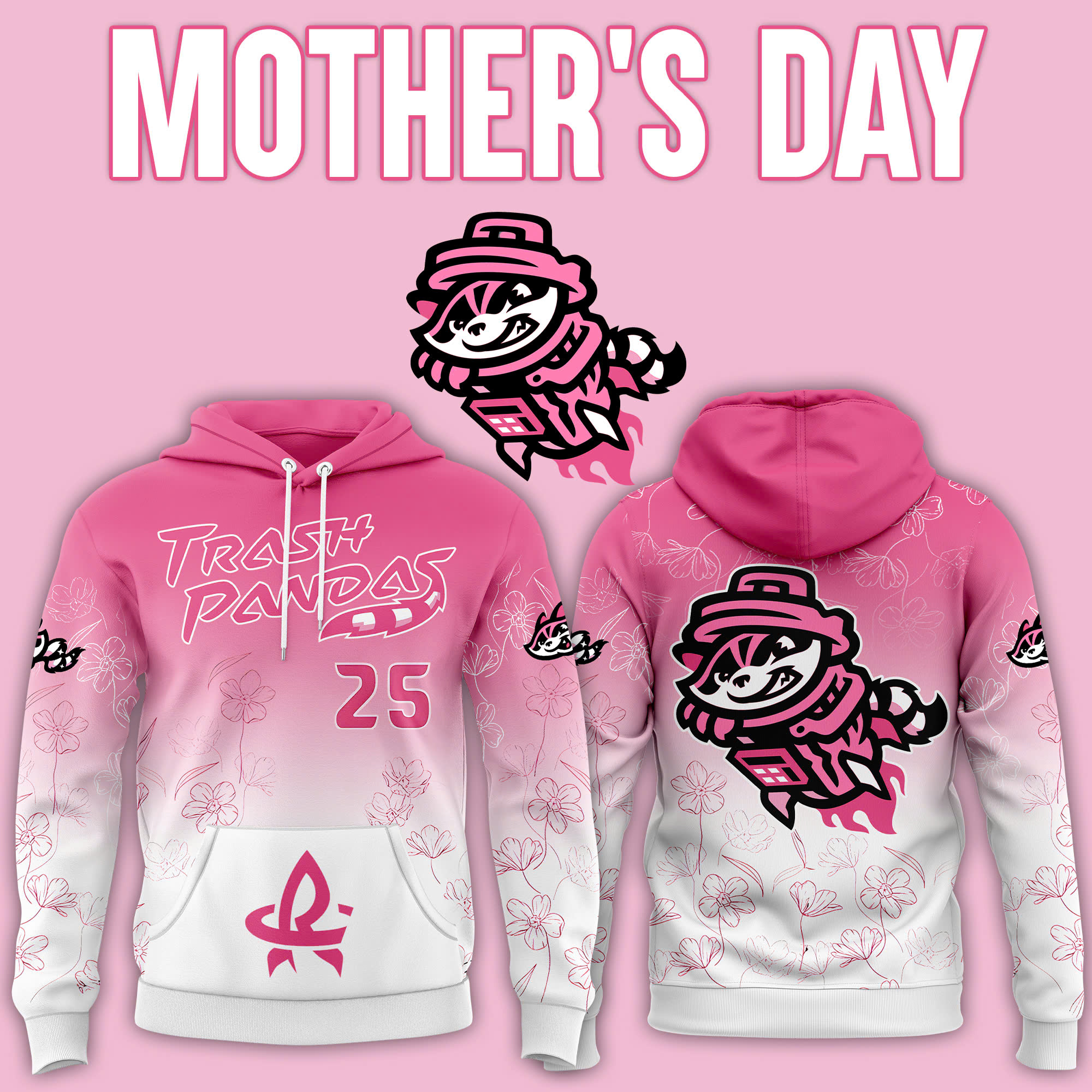 Rocket City Trash Pandas Hoodie 2025 Morther’s Day 
