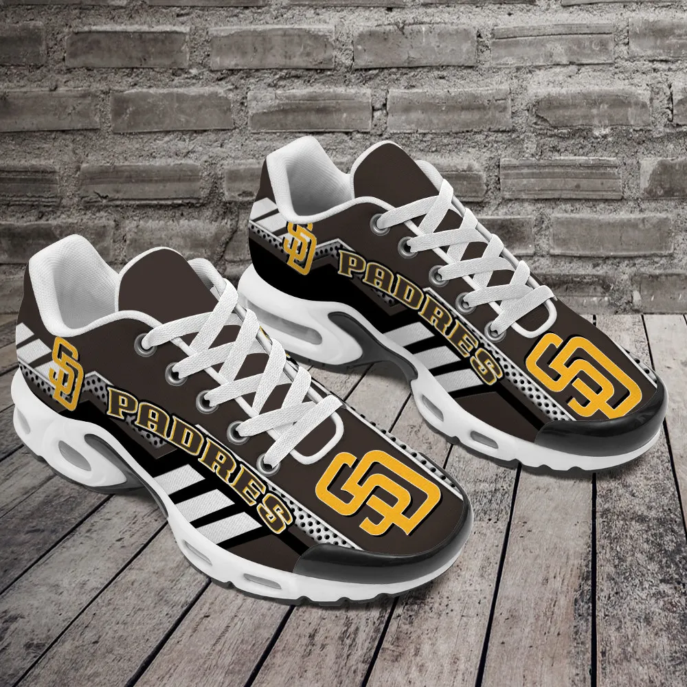San Diego Padres Personalized Name Team Mix Colors Sport Team TN Air Max Shoes Air Cushion Sneakers 689ZY-2040