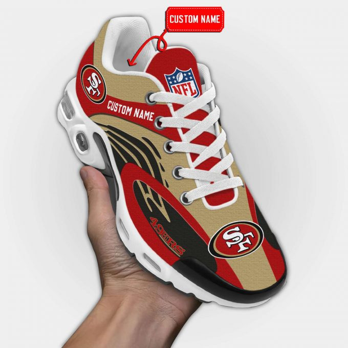 San Francisco 49ers Logo Custom Name Air Max Shoes Air Cushion Sneakers