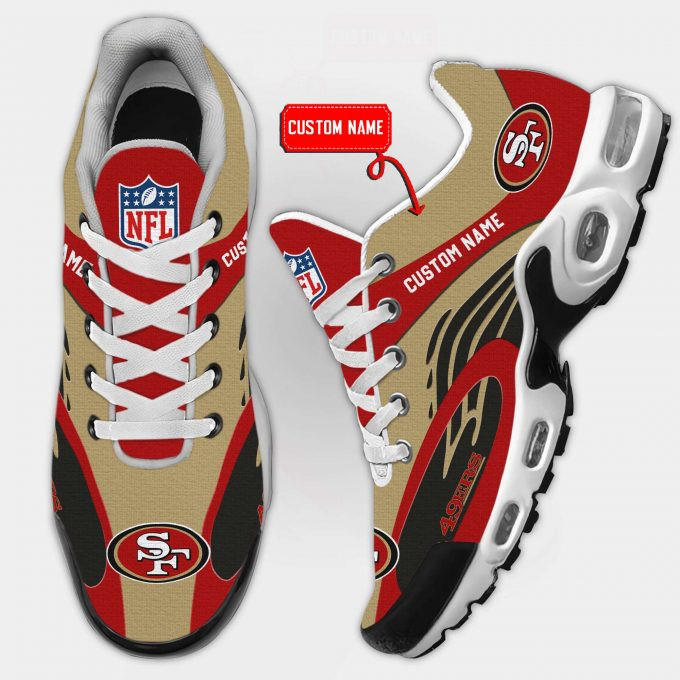 San Francisco 49ers Logo Custom Name Air Max Shoes Air Cushion Sneakers