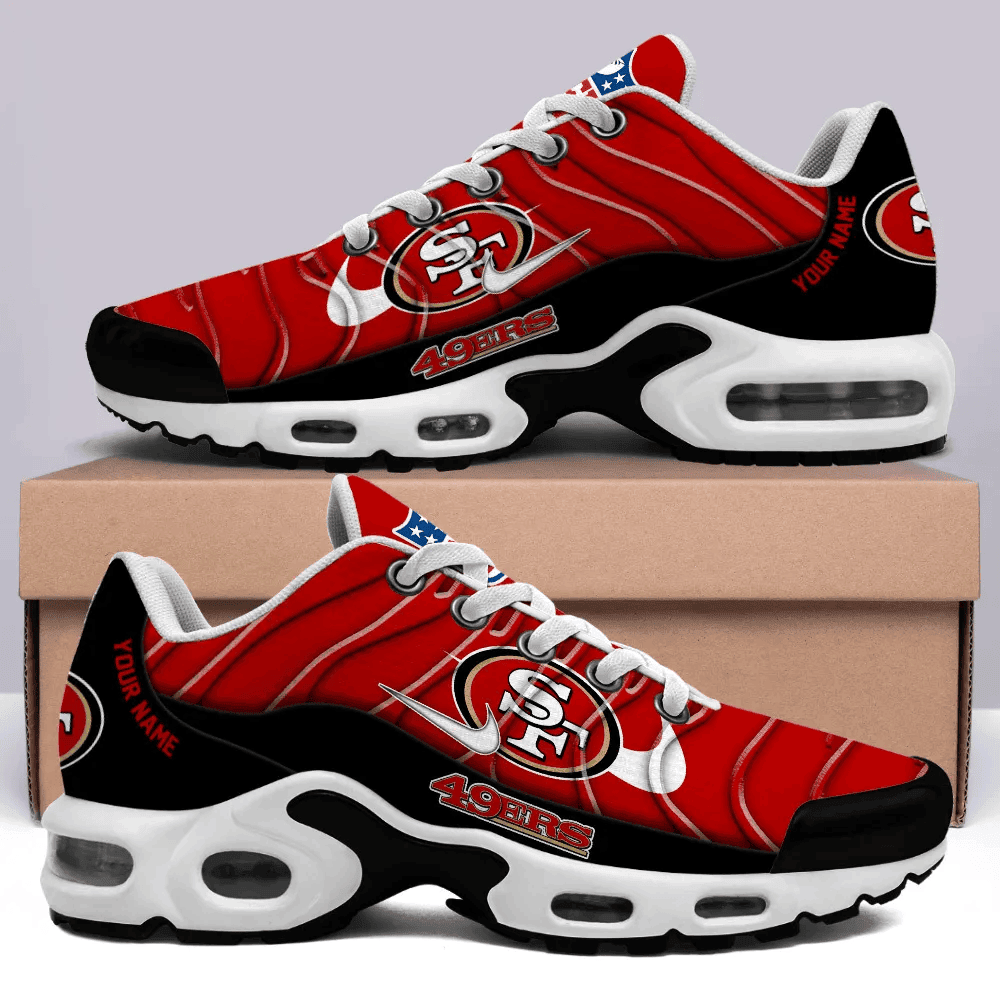 San Francisco 49ers Personalized Name Team Mix Colors V4 TN Shoes Air Cushion Sneakers