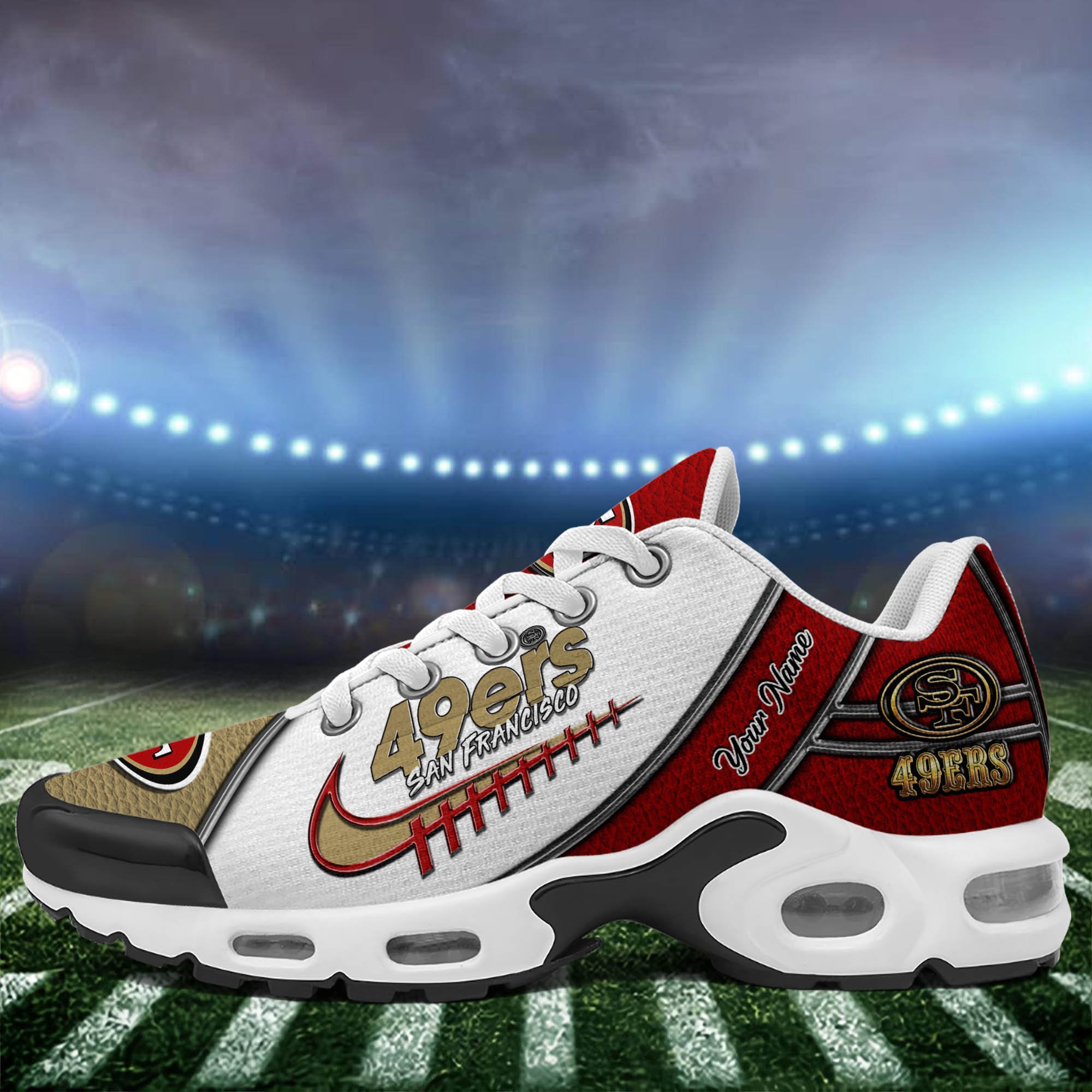 San Francisco 49Ers TN Shoes 2025 Version Custom Your Name, Football Team Shoes 516