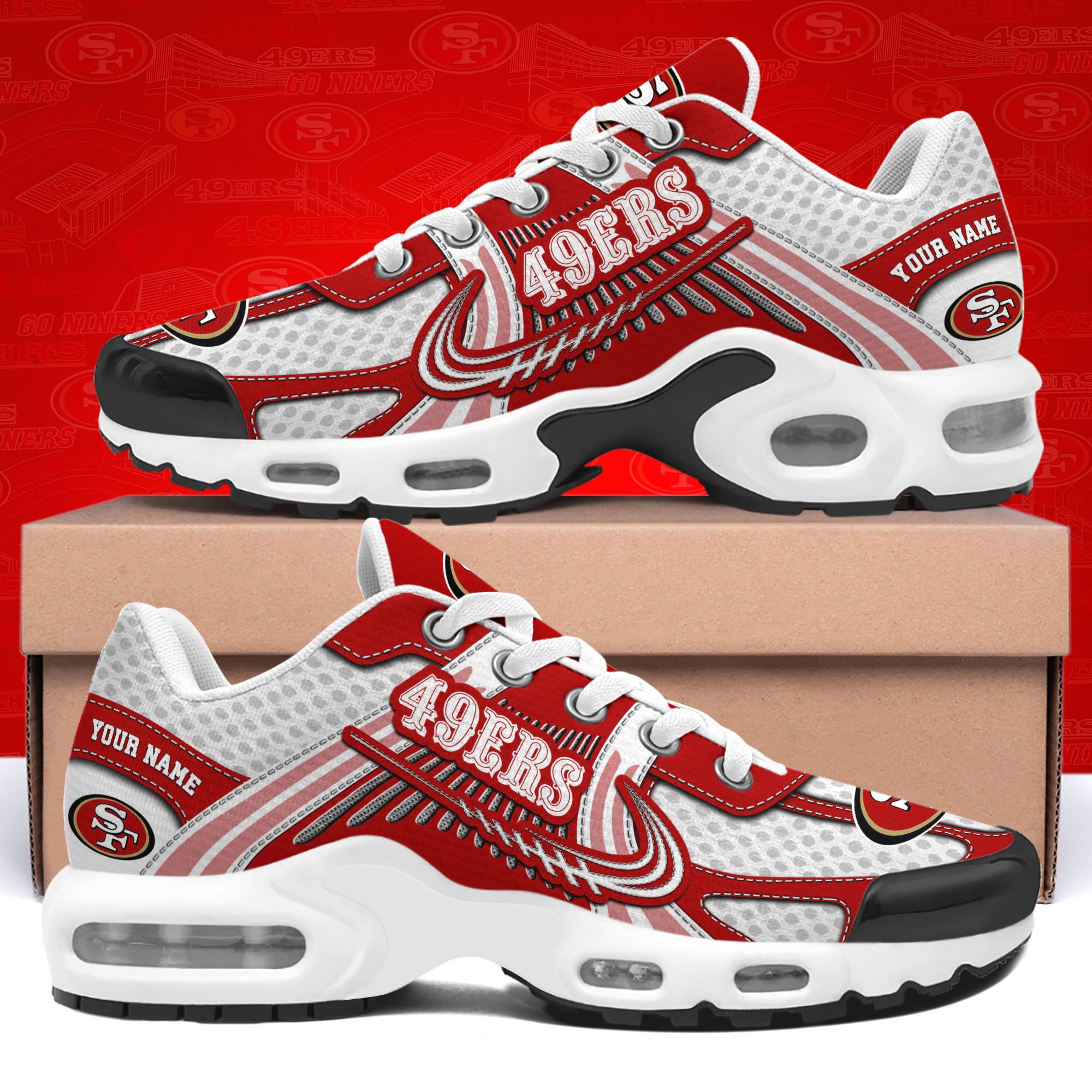 San Francisco 49Ers TN Shoes Custom Your Name, Sport Team Shoes