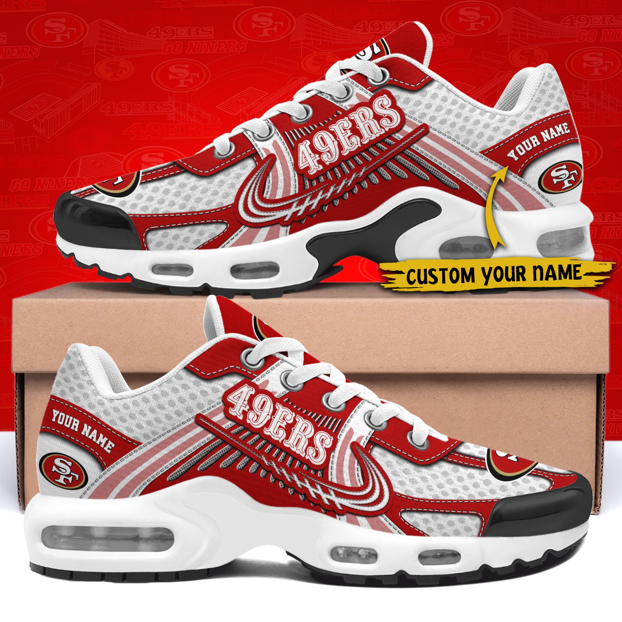 San Francisco 49Ers TN Shoes Custom Your Name, Sport Team Shoes