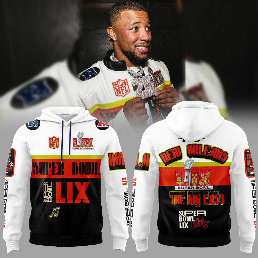 Saquon Barkley Super Bowl LIX Pro Standard City Pinnacle Moto Hoodie 