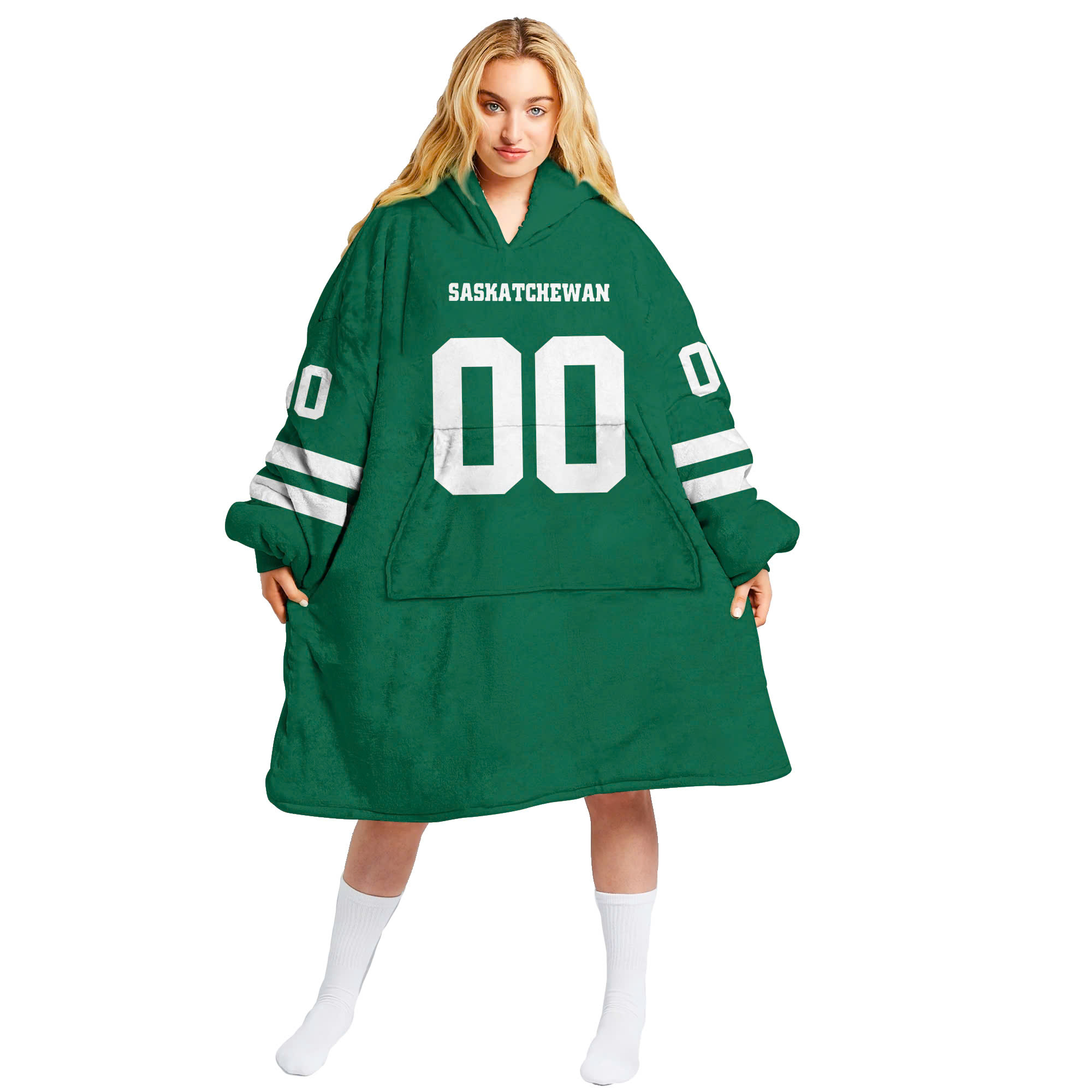 Saskatchewan Roughriders Custom Blanket Hoodie 