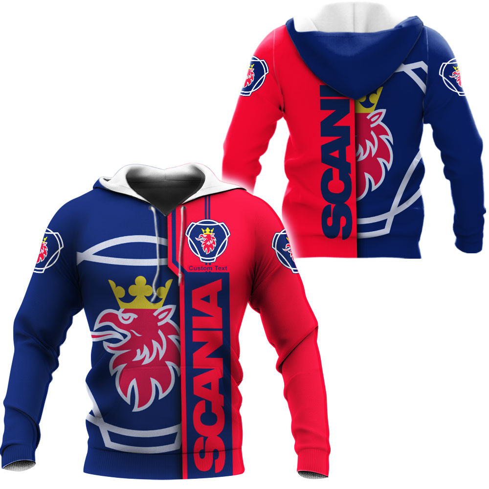 Scania 3D Apparel Zip Hoodie,Pant,Polo, Button Hawaii Shirt Personalized 