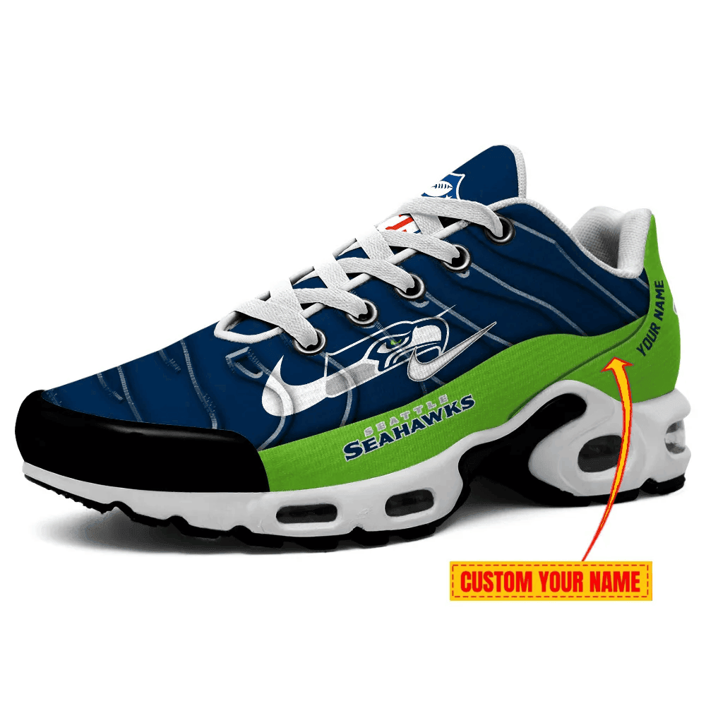 Seattle Seahawks Personalized Name Team Mix Colors V4 TN Shoes Air Cushion Sneakers