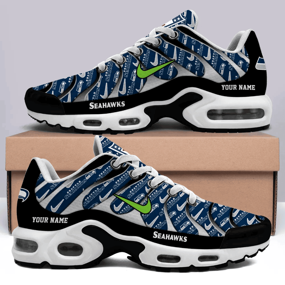 Seattle Seahawks Personalized Name Team Mix Colors V5 TN Shoes Air Cushion Sneakers