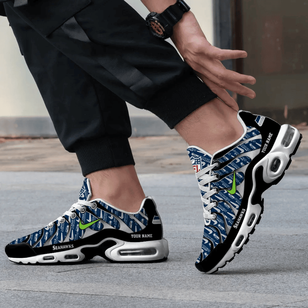 Seattle Seahawks Personalized Name Team Mix Colors V5 TN Shoes Air Cushion Sneakers
