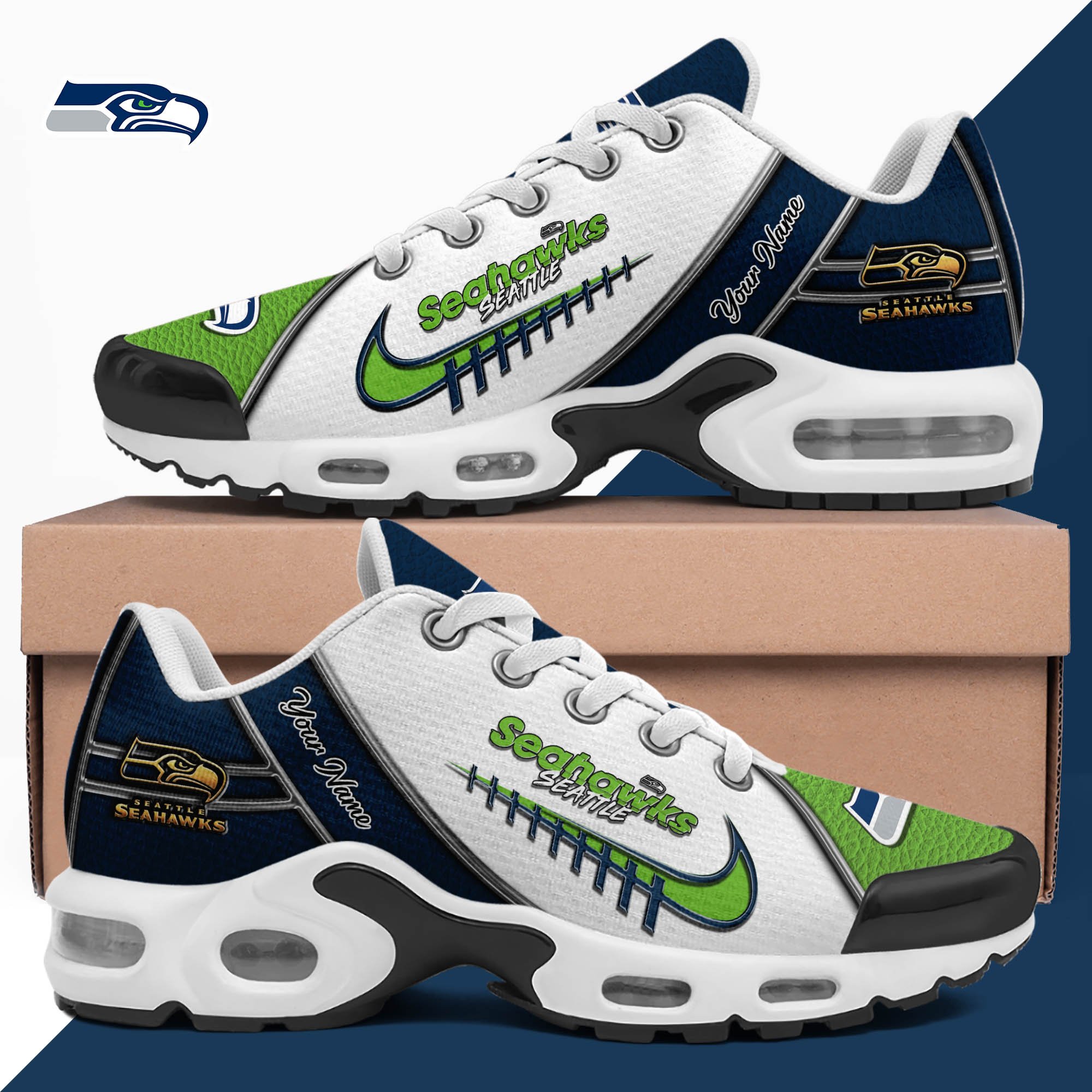 Seattle Seahawks TN Shoes 2025 Version Custom Your Name, Football Team Shoes 516