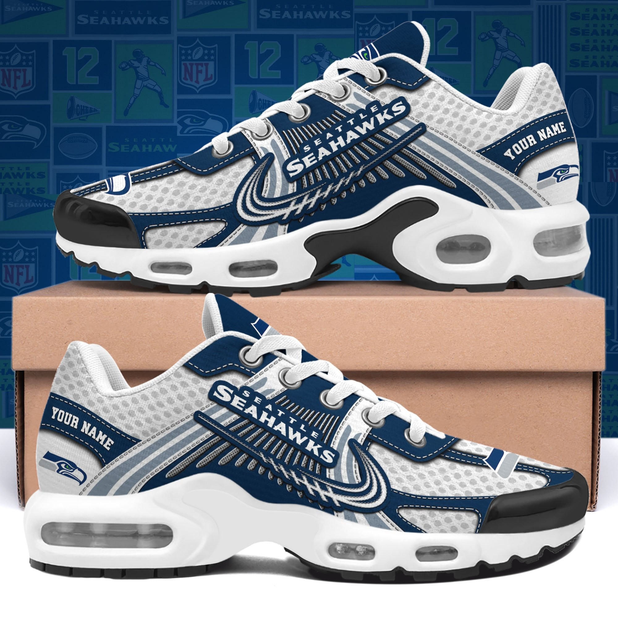 Seattle Seahawks TN Shoes Custom Your Name, Sport Team Shoes