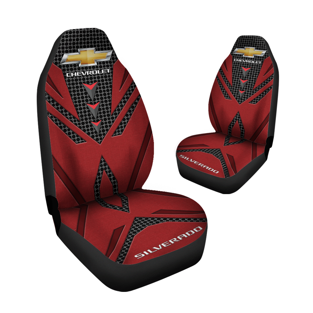 SILVERADO CHEVROLET CAR SEAT COVER (SET OF 2) VER 127