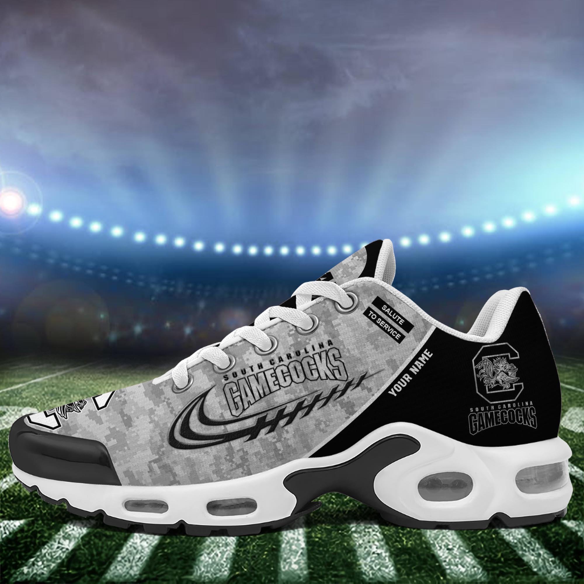 South Carolina Gamecocks TN Shoes 2025 Version Custom Name, Camouflage Shoes PH585
