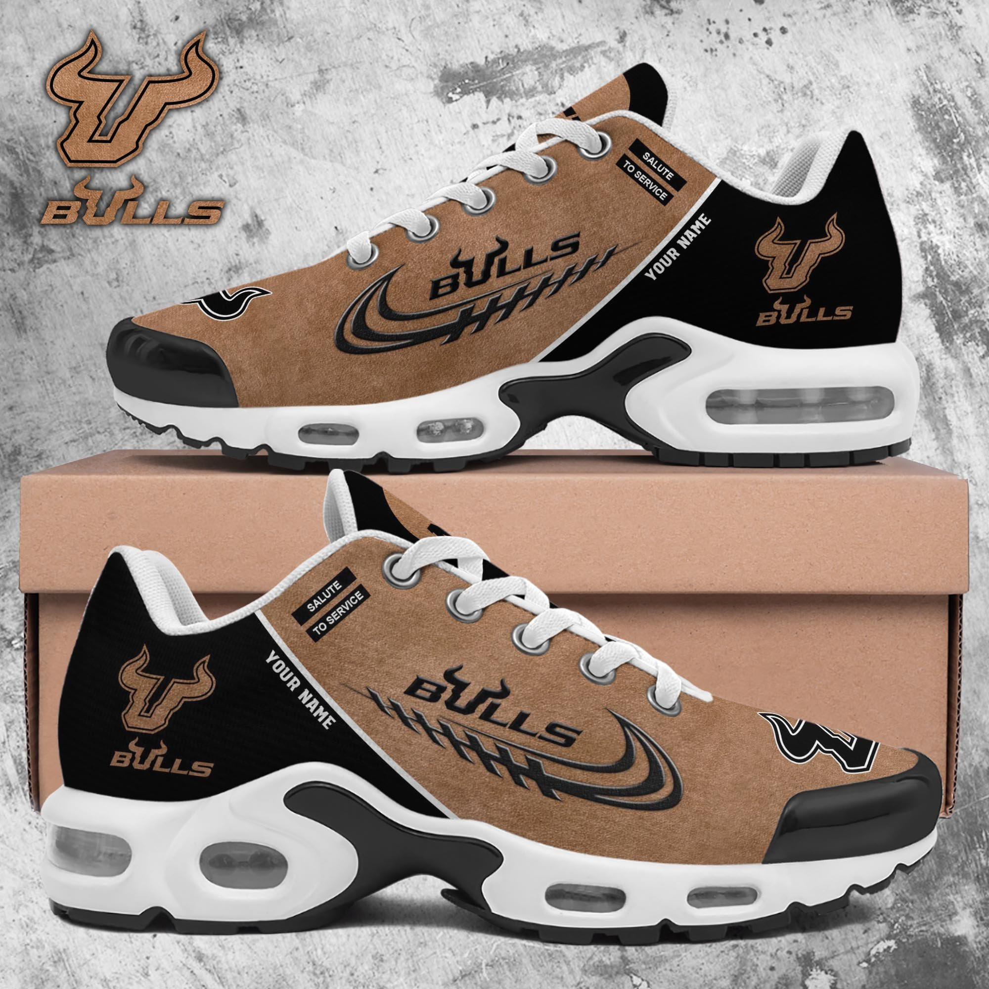 South Florida Bulls TN Shoes 2025 Version Custom Name, Shoes For Football Fans, Fan Gifts PH637