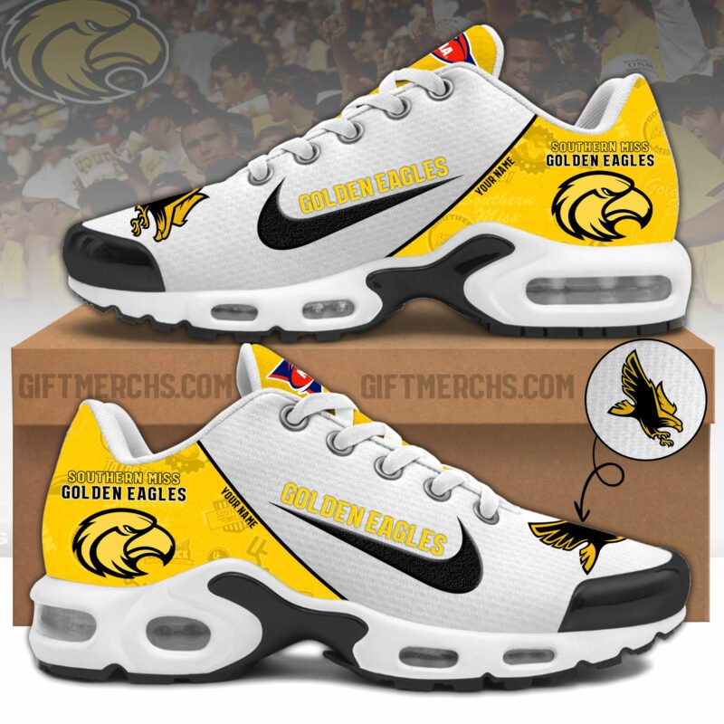 Southern Miss Golden Eagles TN Shoes 2025 Version Custom Name, Shoes For Sport Fan, Sport Gifts PH270