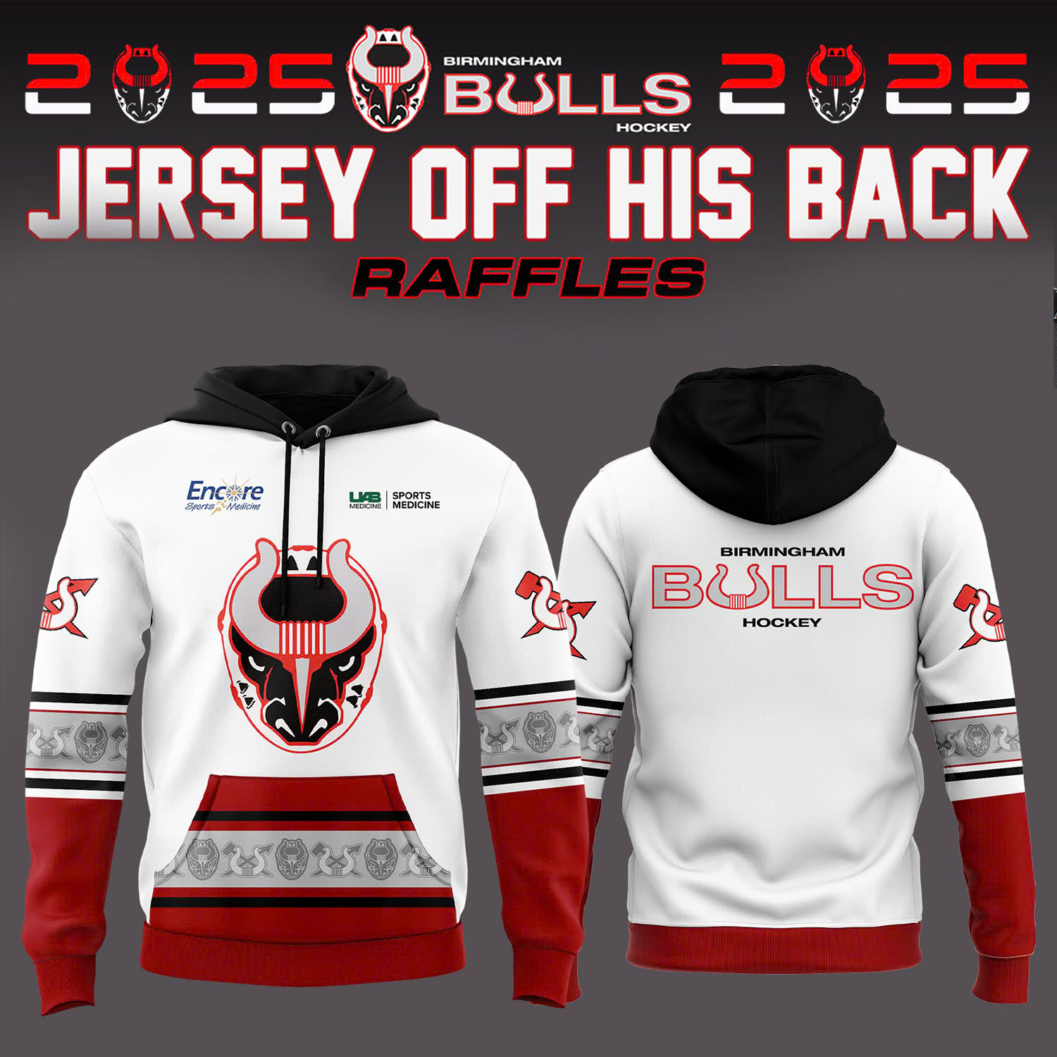 Special Birmingham Bulls Hockey Hoodie 2025 