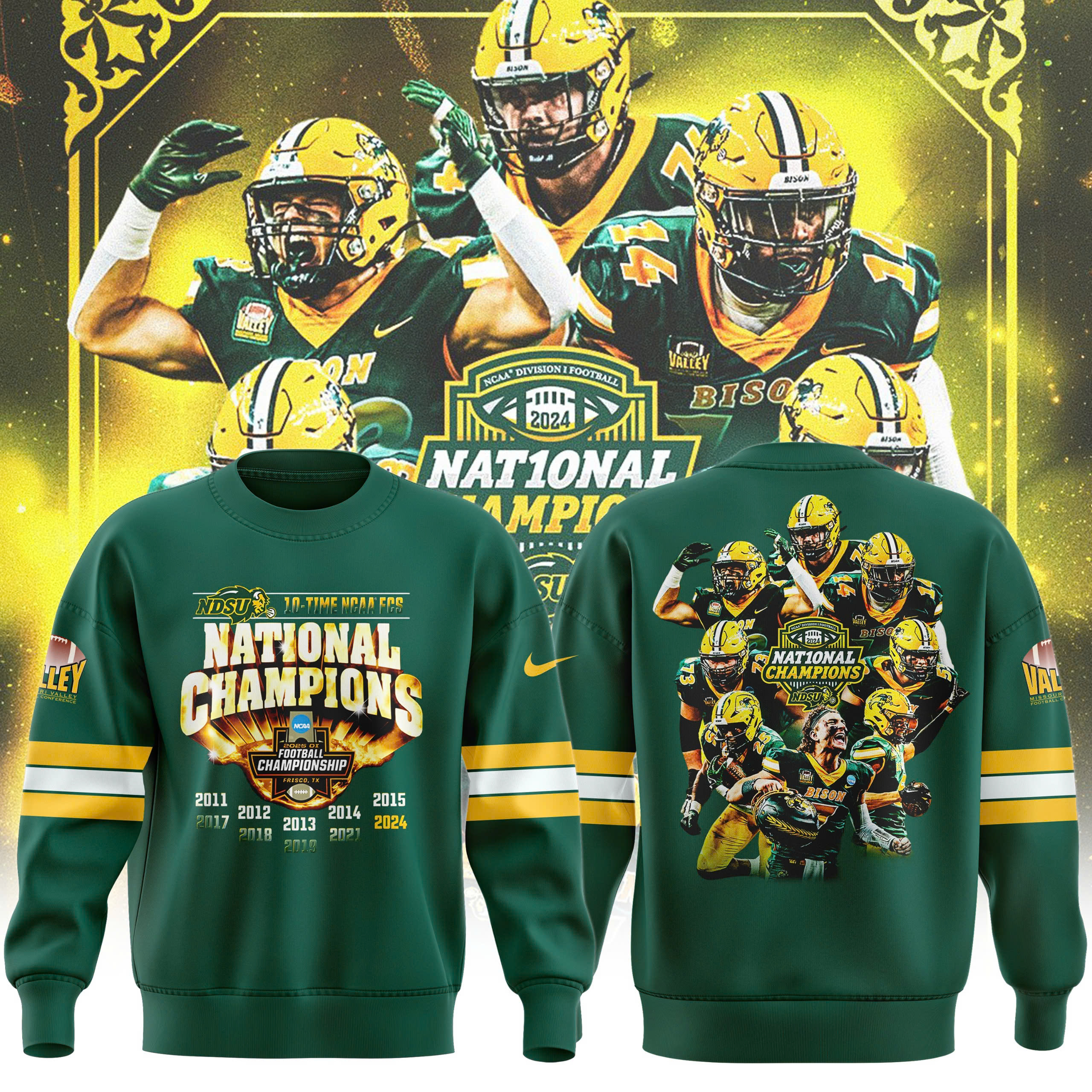 Special North Dakota State Bison football Champions 2025 Sweatershirt 