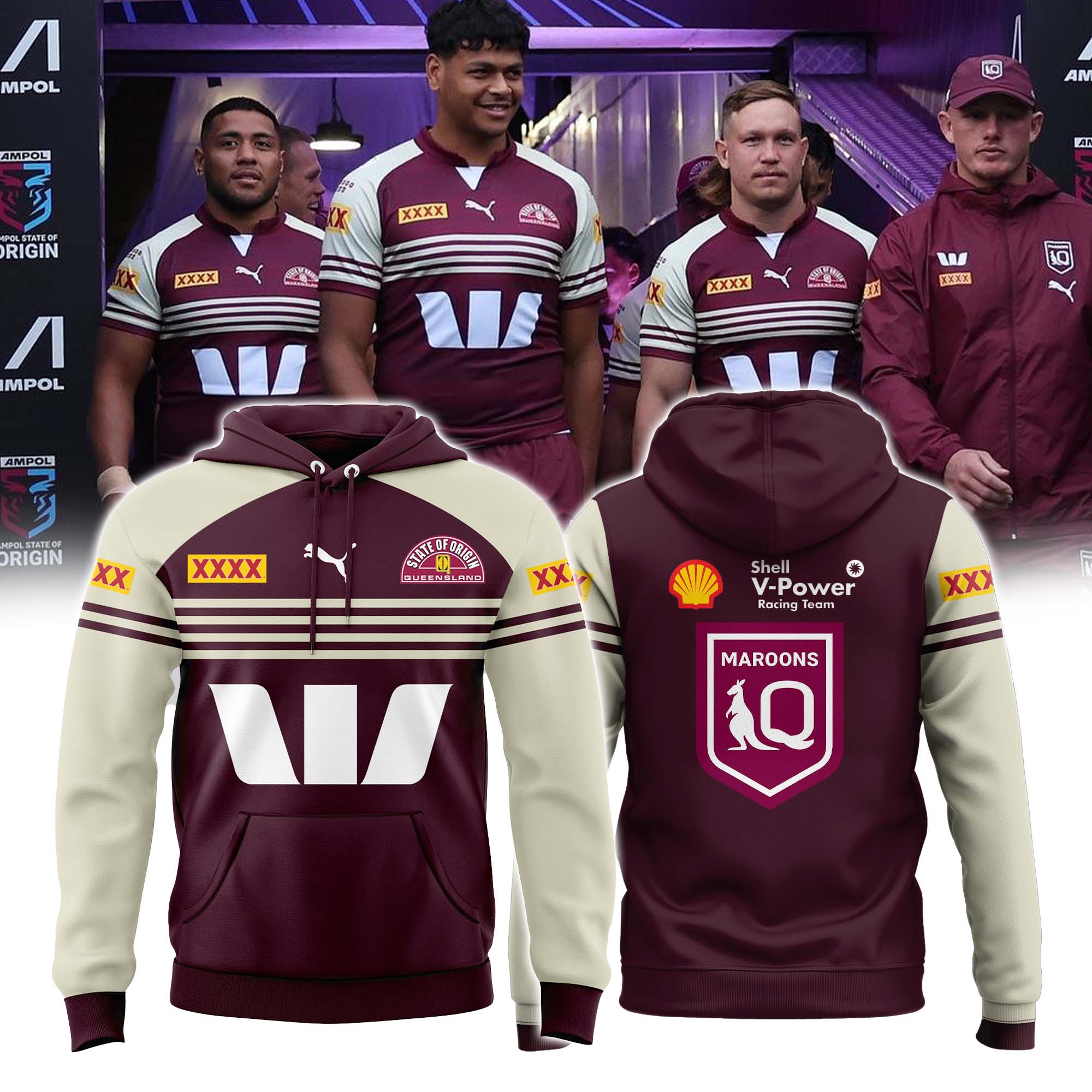 Special Queensland Maroons Hoodie 