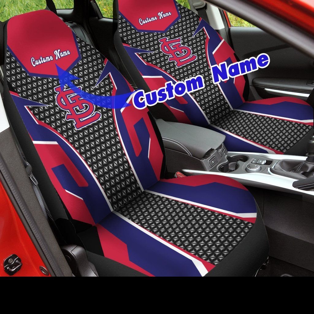 St. Louis Cardinals 2022 Custom Name Car Seat Covers (SET OF 2) -Ver all